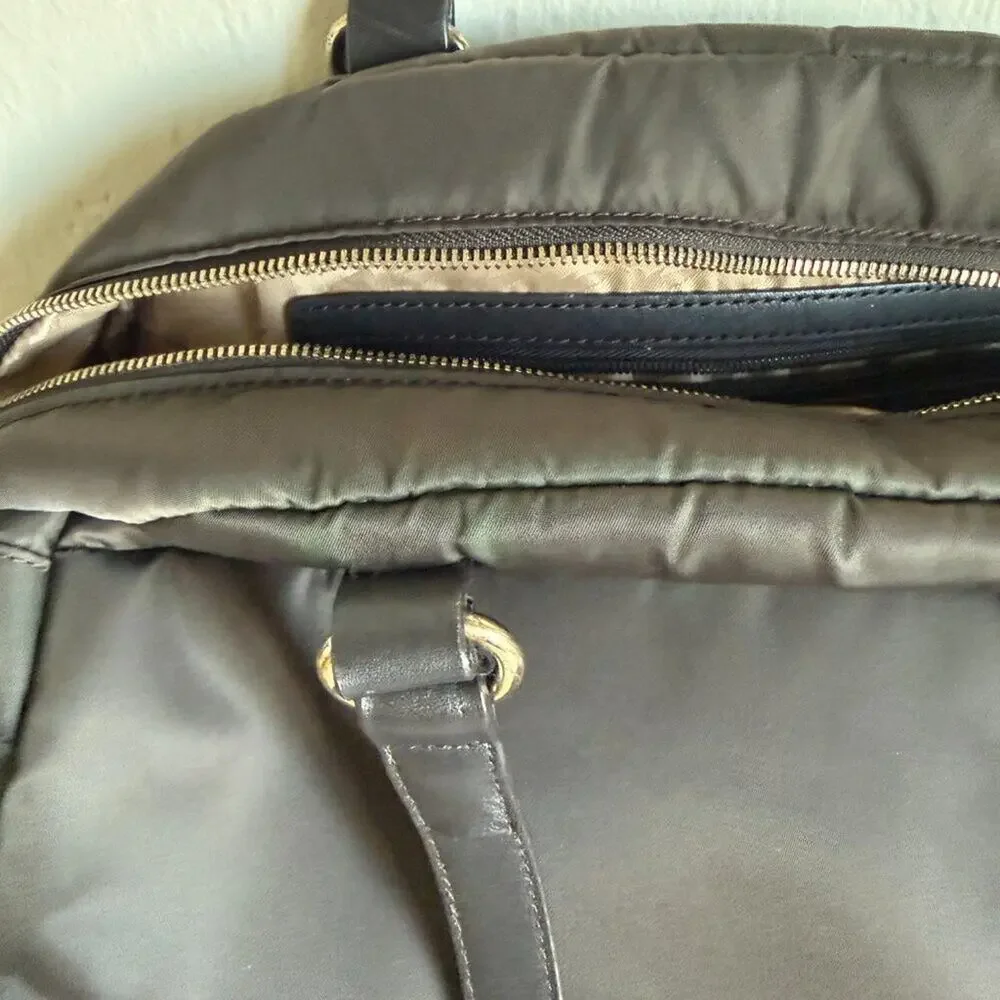 Lo & Sons OG Large Dark Brown Nylon Laptop Bag